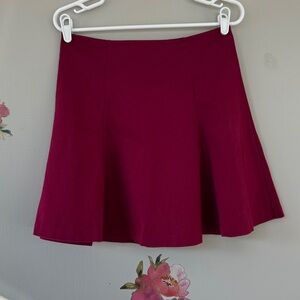 GAP Rich Burgundy Skater Skirt